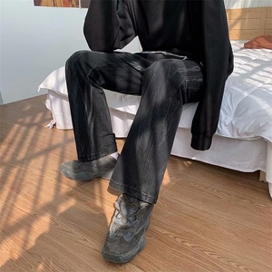 男士春季牛仔裤宽松直筒裤百搭坠感阔腿裤潮牌高街新款NK508-p40图片