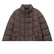 中年妈妈短款羽绒服女冬季2024新款小个子立领防寒保暖白鸭绒外套，女装棉衣/棉服，雪樱依海