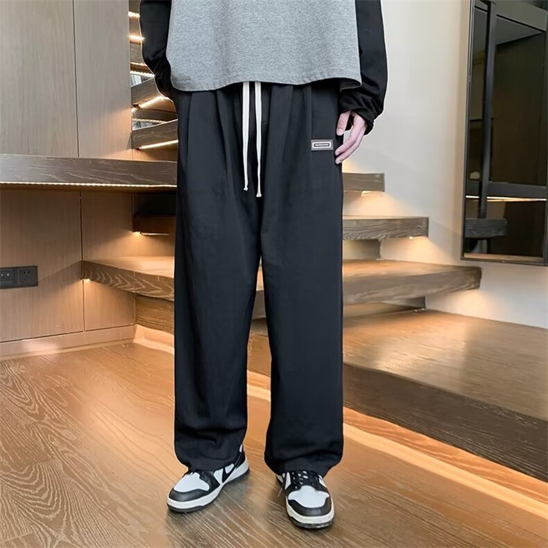 美式hiphop工装裤男生裤子直筒宽松垂感春秋休闲长裤高街vibe潮牌,男装休闲裤,星座601-2