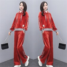 2025秋冬季时尚休闲运动套装连帽两件套，女装运动套装，凯瑟曼