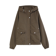 现货！现货！2026春季新款时尚宽松休闲短款外套女，女装短外套，以桐