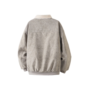 PY5552-P85特  冬季PU皮棉服兔毛加绒加厚保暖棉衣图片