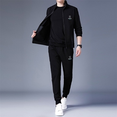 男士休闲运动套装2023春季新款休闲服中年爸爸春季夹克三件套男装，男装休闲套装，电商B212（原钱塘6029）