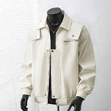 2026春季新款飞行夹克外套男女同款单层宽松翻领工装外套痞帅衣，男装夹克，星座1402-3