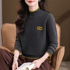 针织衫女春秋冬宽松薄款显瘦软糯低领毛衣打底衫内搭，女装针织衫/毛衣，萱芳婷羊绒