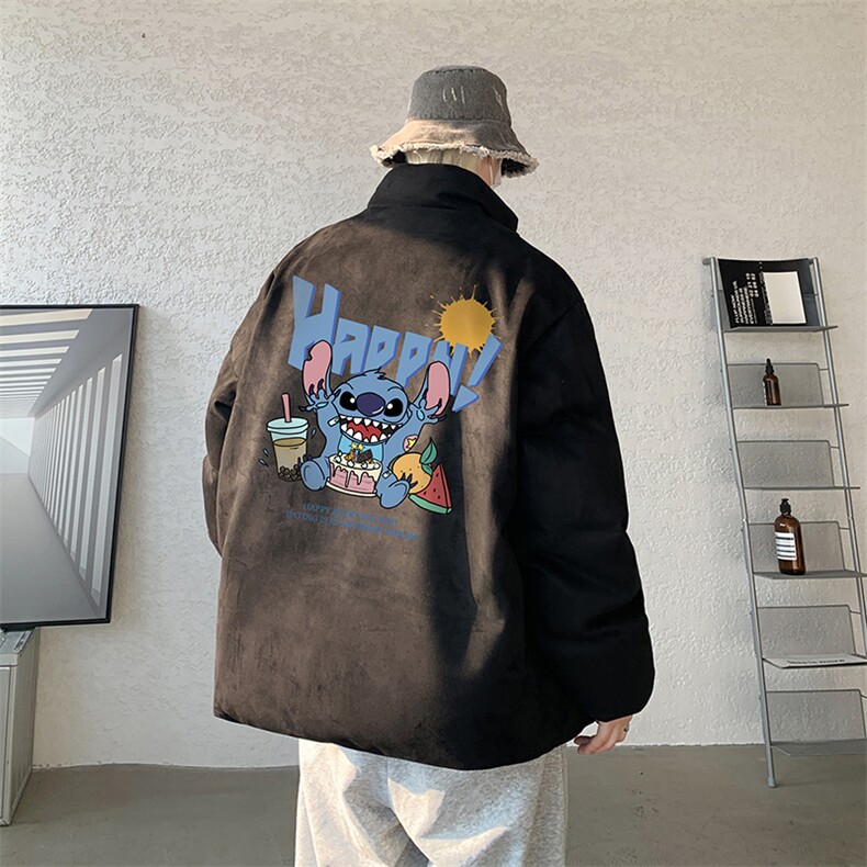 麂皮绒棉衣男大码立领棉袄子男羽绒棉服JM87077-P110,男装棉衣,电商A040