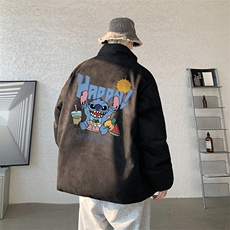 麂皮绒棉衣男大码立领棉袄子男羽绒棉服JM87077-P110，男装棉衣，电商A040