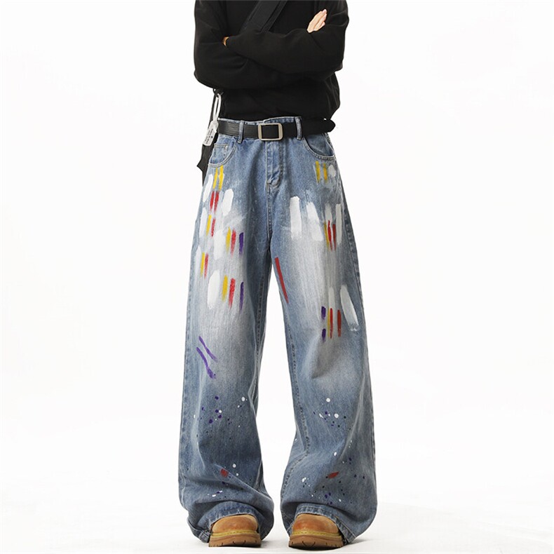《现货主推》喷漆牛仔裤GXX19P65-控88，男装牛仔裤，电商C303