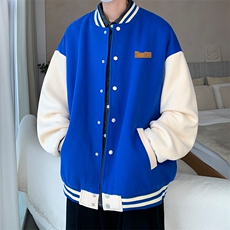 摇粒绒棒球服男大码开衫卫衣男夹克BF86293-P65，男装夹克，电商A040