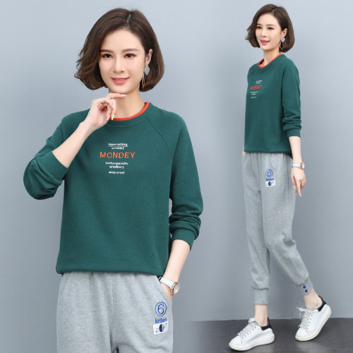 时尚刺绣字母宽松卫衣舒适百搭休闲上衣,女装卫衣/绒衫,依恋蒂丝