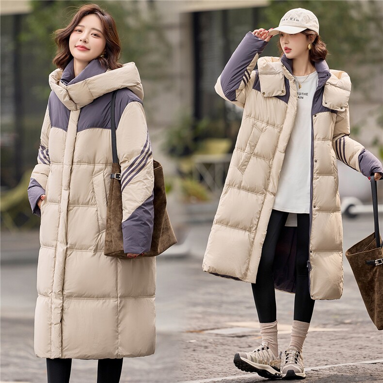 2025年冬季长款白鸭绒，女装羽绒服，依曼迪