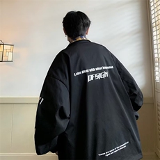双面穿格子夹克男秋季设计感小众chic港味情侣装外套J5048-P62，男装夹克，星座1008