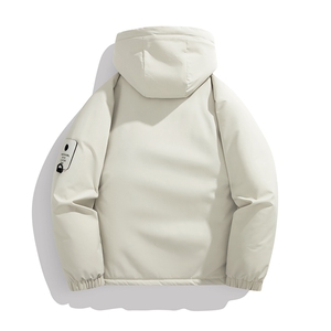 冬季工装棉袄冲锋衣男士棉衣加棉加厚棉服连帽潮A266-MY8014-P75图片