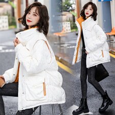 羽绒服新款2022年冬季女装时尚大气修身中长款90白鸭绒韩版羽绒服，女装羽绒服，卡杰菲
