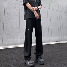 高街牛仔裤男士韩版潮流痞帅直筒夏季2024新款ins长裤MB760-P45，男装牛仔裤，星座1109-3