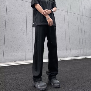 高街牛仔裤男士韩版潮流痞帅直筒夏季2024新款ins长裤MB760-P45图片