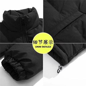 1506/Q8060/P62慵懒风立领加厚棉衣棉服外套图片