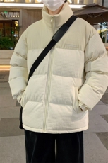 港风冬季新款潮牌棉袄外套玉米格加厚棉衣面包服A436-0899-P85，男装棉衣，电商A436