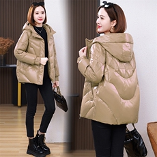 《冬季必备》时尚连帽保暖棉服短外套，女装棉衣/棉服，婷思杰（原婷想服饰）