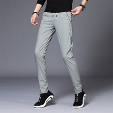 裤子男夏款2024新款男士长裤韩版休闲裤显瘦修身小脚裤潮915p35，男装休闲裤，星座224
