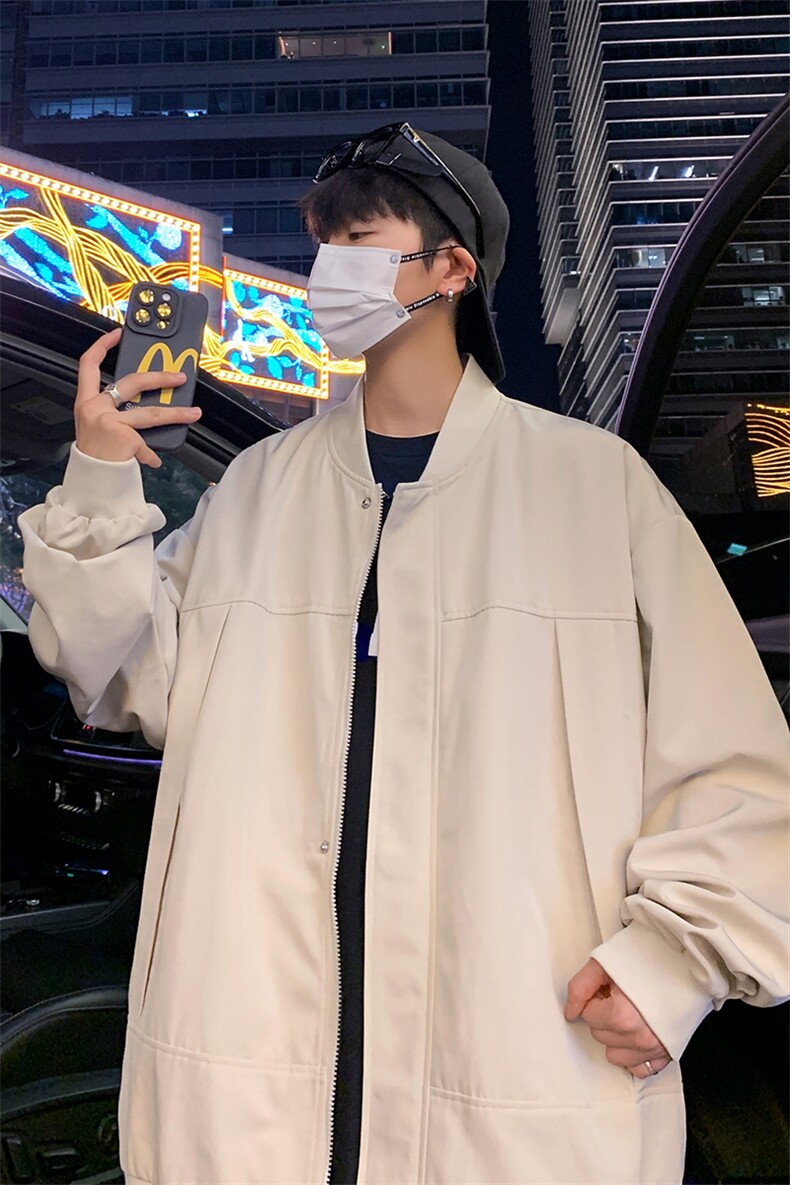 新款飞行夹克男美式复古棒球服外套高街潮牌CYJK9269P-75控价109,男装夹克,电商A128