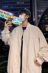 新款飞行夹克男美式复古棒球服外套高街潮牌CYJK9269 P-75控价109图片