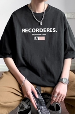 ！2025夏季新款男士纯棉印花短袖T恤情侣半袖T2410特P19，男装T恤，电商B220