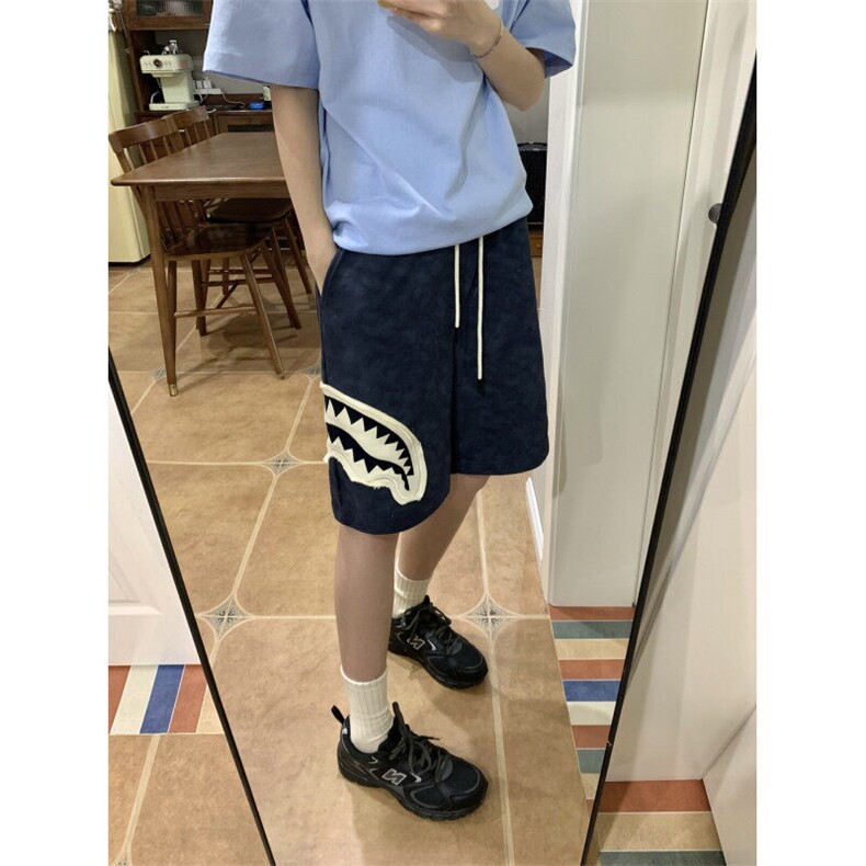 【有货】C3115CC-特P35鲨鱼嘴贴布绣运动休闲短裤男女,男装牛仔裤,星座1007（原301D）
