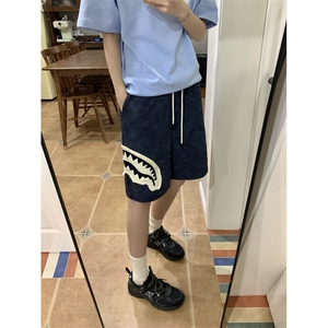【有货】C3115CC-特P35鲨鱼嘴贴布绣运动休闲短裤男女