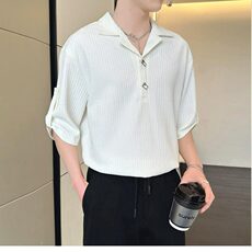 网图图现货冰丝polo衫短袖薄款韩版高级感针织半袖RA671-P50，男装T恤，星座1005-4