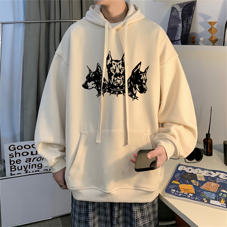 抖音品质秋季320G华棉男士连帽大码印花卫衣WYH515-P45控68,男装卫衣,电商B370