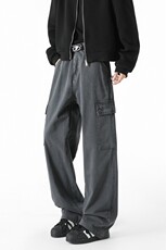 直筒裤工装休闲裤男女美式高街潮牌长裤子K7030-P53，男装休闲裤，电商D202