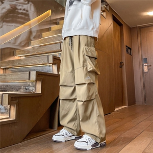 8XL-M刺绣冲锋裤男款大码春秋户外机能登山裤直筒阔腿裤KZ020P50图片