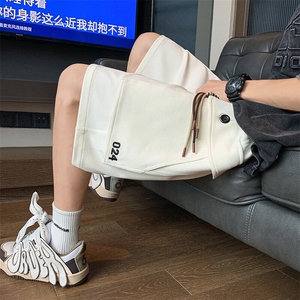 工装短裤男2025夏季新款休闲百搭刺绣五分裤潮牌ins潮流运动裤子图片