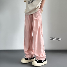 XZ616夏季新款伞兵裤褶皱设计感冰丝速干休闲裤TY2488特P28控58，男装休闲裤，星座512A（原616）