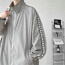 F004-P45夏季新款织带防晒衣男士大码宽松外套纯色透气控58,男装防晒衣,电商B280-1（原A049）