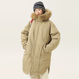 2025冬季新款男日系潮牌立领白鸭绒羽绒服加厚外套棉衣YR82-F335图片
