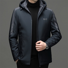 男装可脱卸帽棉衣冬季新款加厚保暖棉服中年商务休闲男士外套，男装棉衣，电商B212（原钱塘6029）