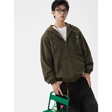 8XL-M特大码秋冬机能夹克外套冲锋衣百搭潮休闲宽松户外WY24P78，男装夹克，电商D206-1
