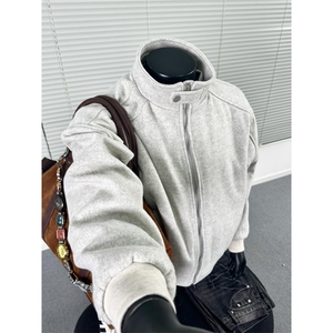 【有货】8154CC-特P73 立领重磅开衫卫衣男女运动夹克外套图片