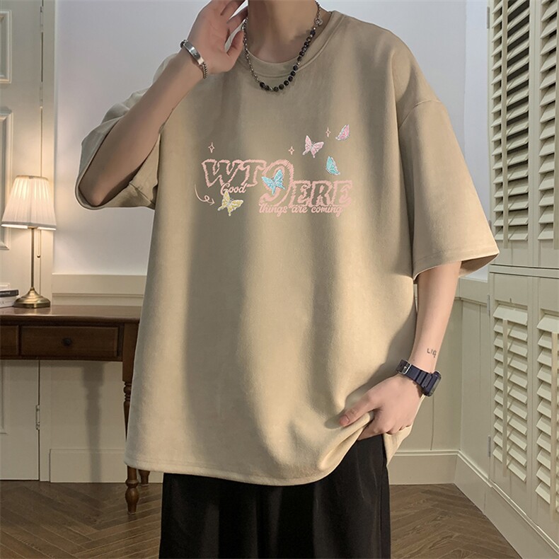 麂皮绒短袖t恤男大码半袖男JD82443-P25,男装T恤,电商A040