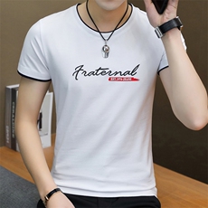 5627-P30男士短袖t恤打底衫潮牌上衣服男装2021新款潮流夏装纯棉，男装T恤，电商D310（原电商305）