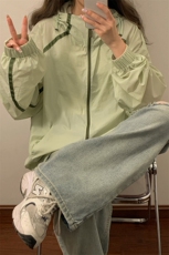 1中性风黄灯连帽滚边设计大码M-5XL潮牌防晒服男FS77005P45控68，男装夹克，星座226-2
