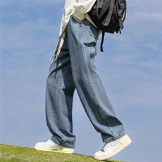 XZ910-抽绳基础直筒牛仔裤-有大货-有加绒-特批32-59元，男装牛仔裤，星座910