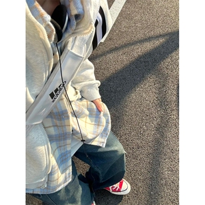 【有货】cleanfit花灰色卫衣男春秋高级感痞帅开衫外套H637LL-P65图片