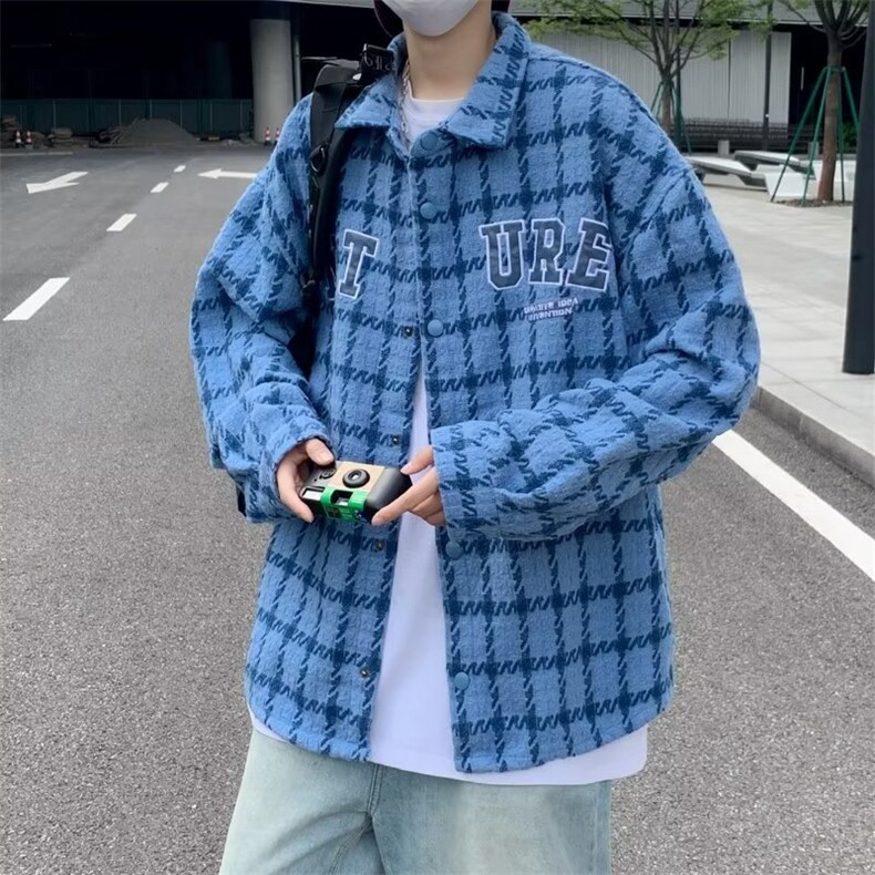青春流行男夹克文艺潮小香风外套JK919 P65图片