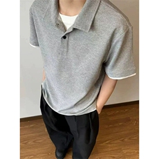 XZ809A/DXXS22/特P24/控48华夫格假俩件短袖T恤，男装T恤，星座809A(原222-1)