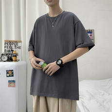 260克新款多色男士情侣款款松潮流半袖青少年圆领短袖JC022P17，男装T恤，星座1905A（原电商B343）