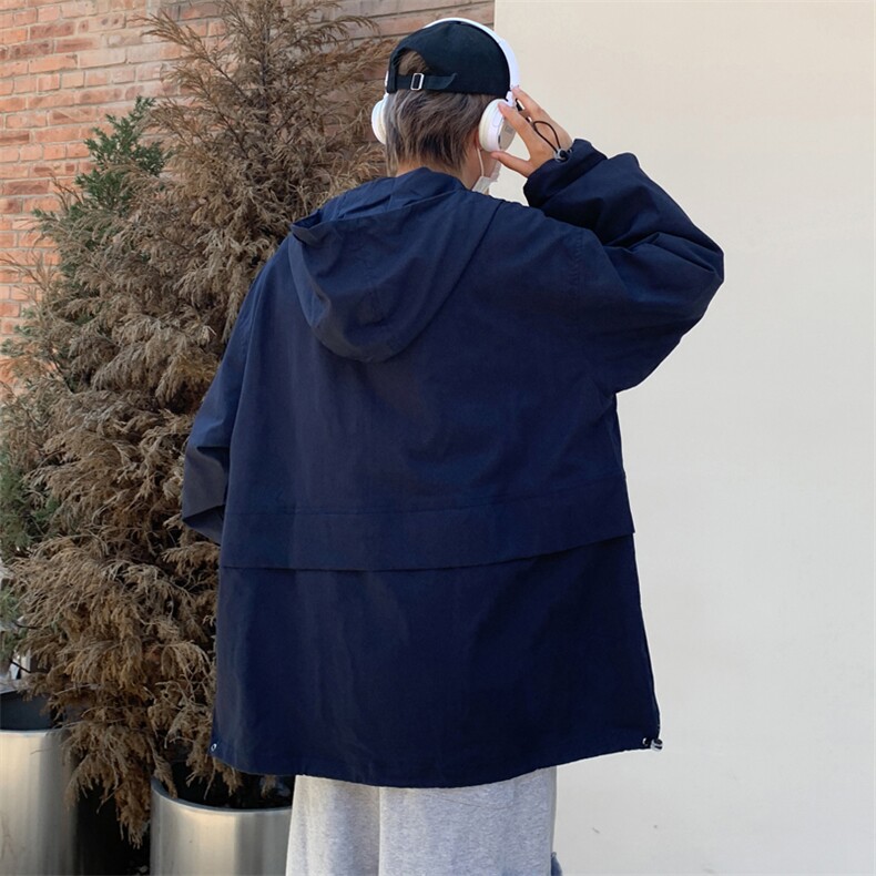 美式户外机能冲锋衣外套男春季宽松潮牌大码日系高街工装夹克,男装夹克,星座410-6（原星座1304-1）
