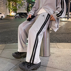 XZ301ATZ07港风撞色条纹学生休闲套装上衣P68控88裤子P50控68，男装休闲套装，星座301A